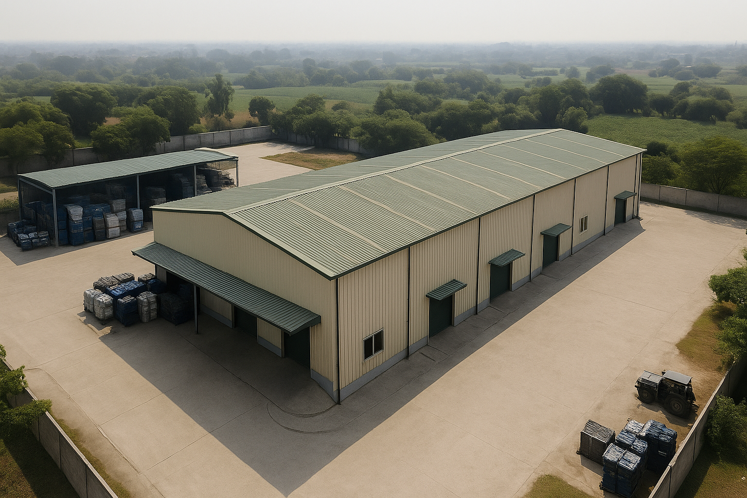 EcoVeda facility aerial view